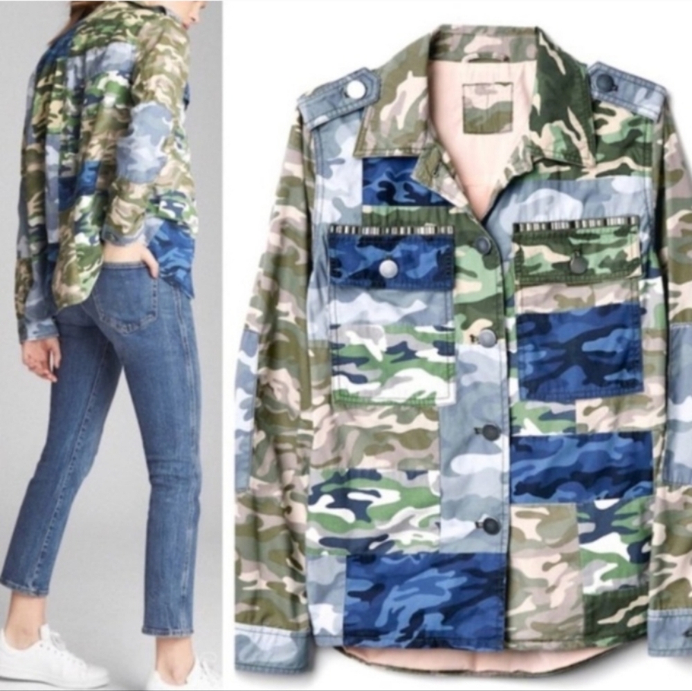 Gap Camo Patchwork Utility Jacket - image 3